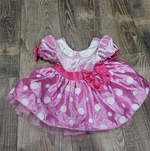 Minnie Mouse 12-18 Month Pink Dress Costume Baby Girl Halloween Disney Store